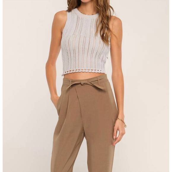 NEW HEARTLOOM declan high rise pant in taupe - Picture 3 of 3